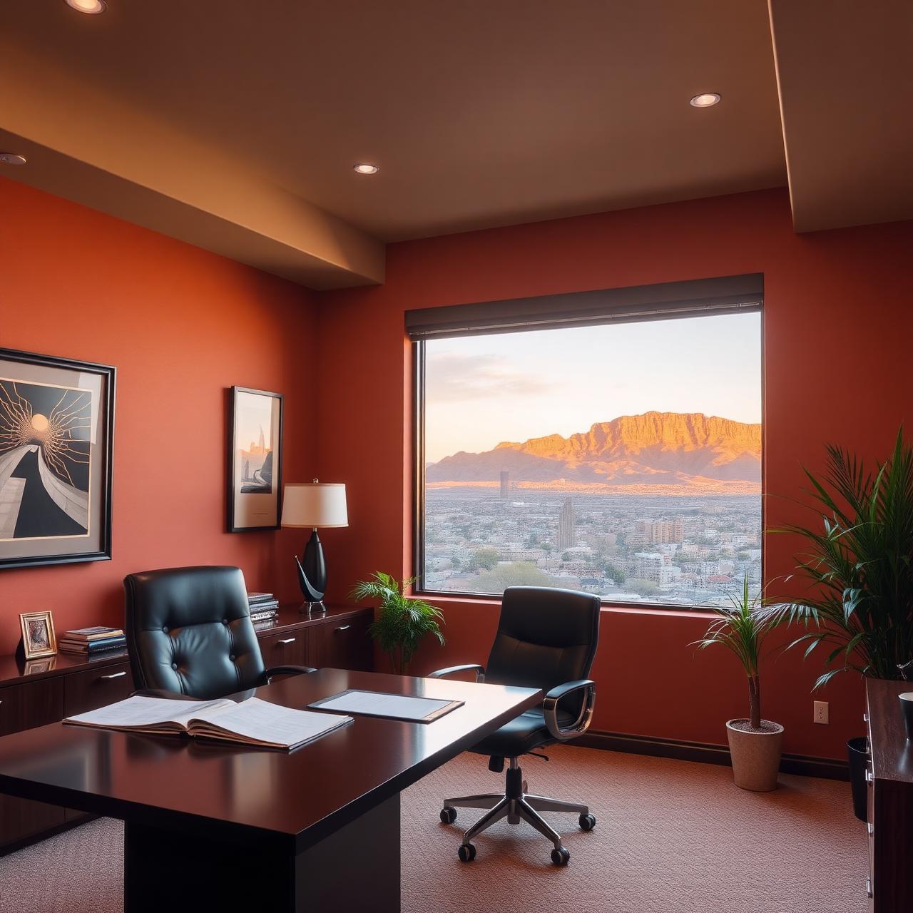Mountain Vista's Phoenix advisory office overlooking the desert